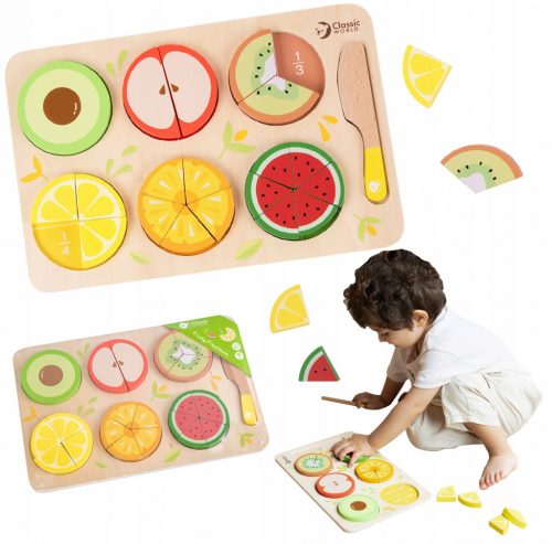  Set da taglio frutta Classic World 23 pz.