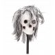  MALEDETTO! Teschio con capelli Decorazione ornamentale di Halloween CON GAMBO