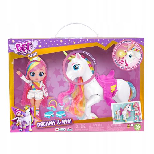  IMC Toys Cry Babies BFF Dreamy Doll e Unicorno interattivo Rym 87798