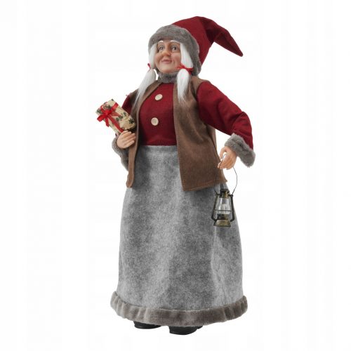  FIGURINA MENUETT DI NATALE SIGNORA CLAUS 81 CM