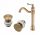 Rubinetto per lavabo da terra CHDE Retro Brass