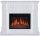 Caminetto elettrico a pavimento ArtiFlame con funzione riscaldamento, bianco, 1800 W, 106,6 x 92,5 x 37 cm