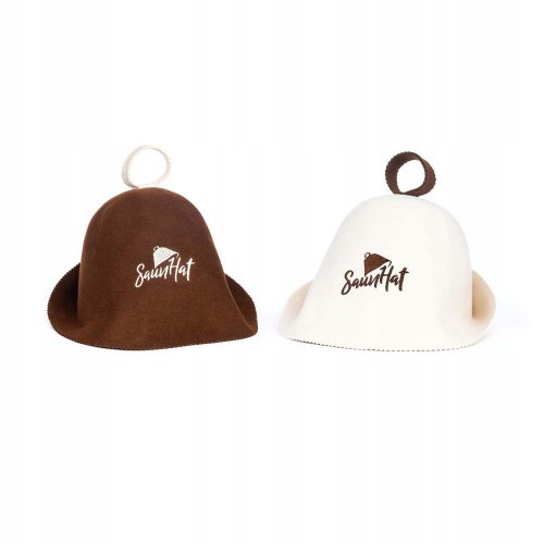 Cappello SaunHat, berretto SAUNA, SET 100% LANA