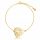  Bracciale in oro 925 Celebrity Monstera Leaf Leaf