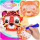  SET creativo per bambini Tigre MASCOTTE PELUCHE Cuscino da ricamo fai da te