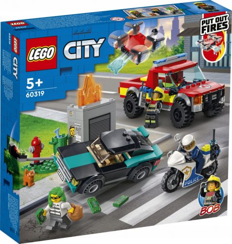  LEGO City 60319 Operazione antincendio e inseguimento della polizia