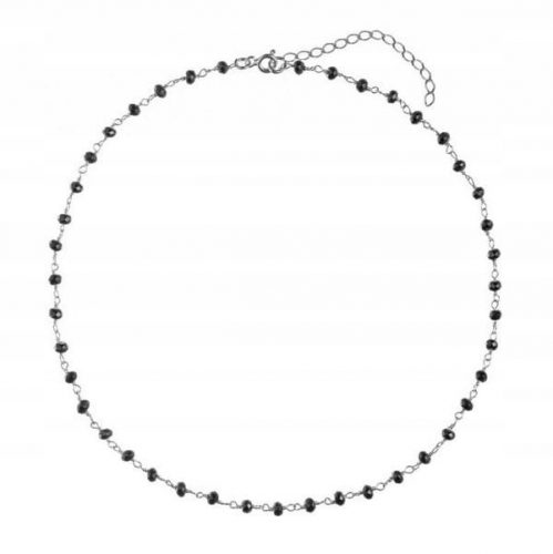  Collana girocollo in argento con pietre di onice