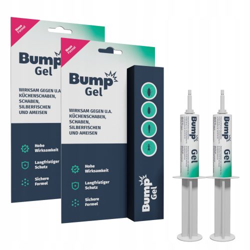  Gel contro scarafaggi, formiche, cimici, pesciolini d'argento Bump 0,02 kg