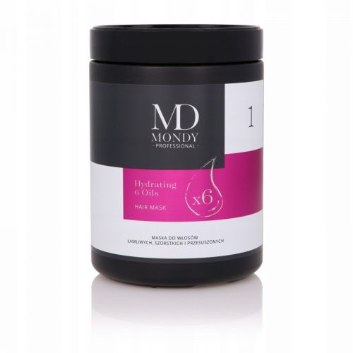  MD Mondy Hydrating 6 Oils Maschera per capelli da 1000 ml