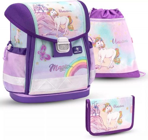  Zaino scolastico multiscomparto Belmil, multicolore, 19 anni