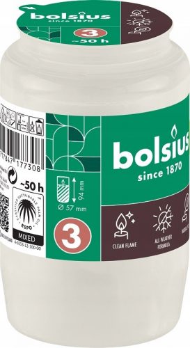  Inserto per candele ad olio Bolsius NO.3 RC3 1 pezzo