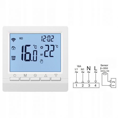  Termostato WiFi, regolatore di temperatura intelligente 16A