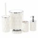 Okyanus set accessori bagno 5 elementi bianco, cromo