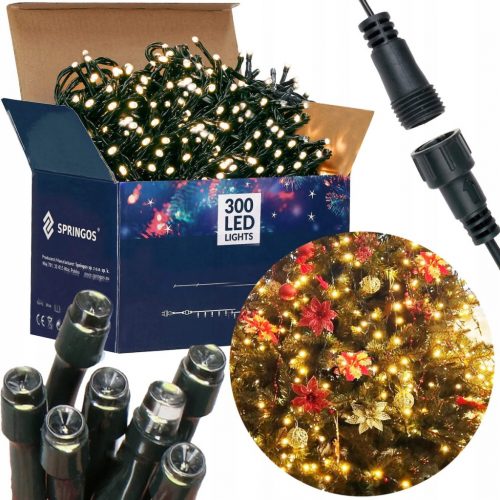  Springos Luci per albero di Natale da esterno 18 m 201 - 300 luci