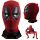  COSTUME COSPLAY MASCHERA DEADPOOL LAVORATO A MAGLIA