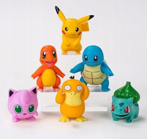  Statuette Pokemon 6 pezzi, ottima decorazione regalo