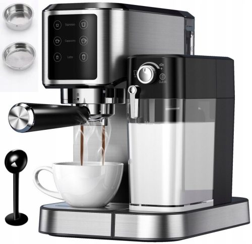  Macchina per caffè espresso portafiltro Kerch Maestro 1350 W, argento/grigio