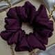  SCRUNCHIE elastico per capelli grande XL, in seta viola scuro