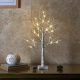  Albero decorativo luminoso a LED in betulla 60 cm natalizio