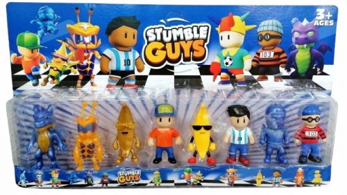  STUMBLE GUYS FIGURINE GRANDI SET DI 8 FIGURINE DI GIOCO