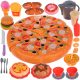  Set Pizza Grande Fast Food per Bambini con Velcro 42