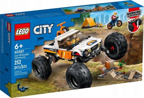  LEGO City 60387 Avventure a bordo di un fuoristrada 4x4