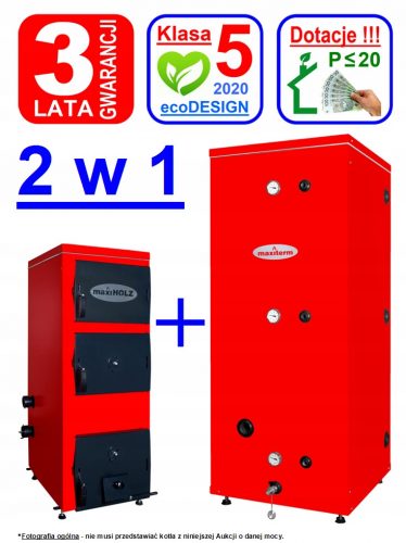  caldaia a legna maxiHOLZ 20 e puffer QUADRO 1000 HolzGas con gassificazione Contributo