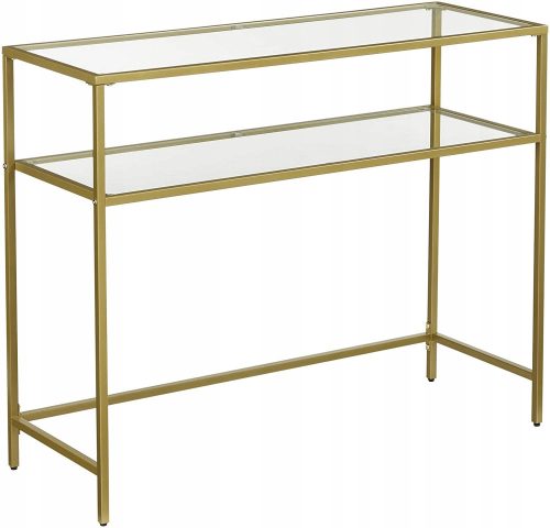  Console Songmics, oro lucido, 100 x 80 x 35 cm