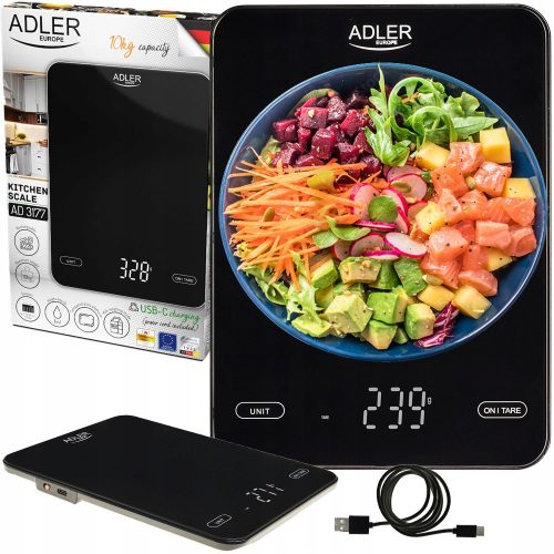  Bilancia da cucina Adler AD3177B nera 10 kg