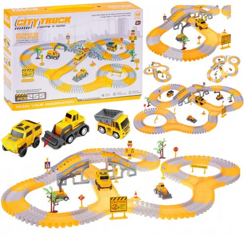  MEGA AUTO DA CANTIERE PISTA CORSA SET ESCAVATORI PER BAMBINI 255 EL