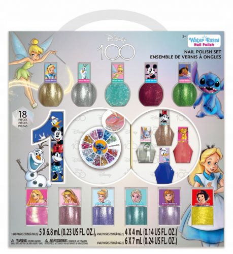  DISNEY 100 ANNI MEGA SET SMALTI E DECORAZIONI PER DIPINGERE UNGHIE IN REGALO