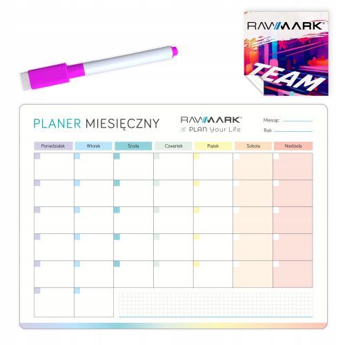 CALENDARIO MENSILE DA FRIGO MAGNETIC PLANNER