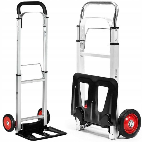 CARRELLO LEGGERO PER TRASPORTO MAGAZZINO, MILLER, CARRELLO PIEGHEVOLE, 90KG ALU