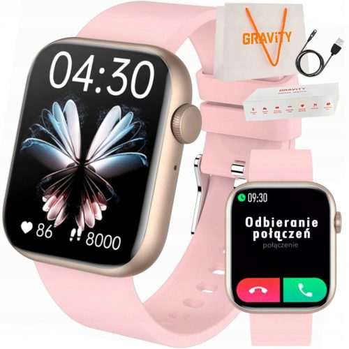  SMARTWATCH GRAVITY 1.85" orologio da donna RISPOSTA CHIAMATE PASSI MENU PL