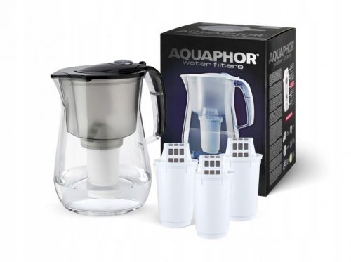  Caraffa filtrante Aquaphor Caraffa Aquaphor Provence + 3 inserti A5, nero 4,2 l nero