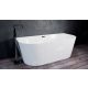 Vasca da bagno centro stanza in acrilico Waltpool JS789 scarico centrale 170 x 80 cm