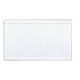 Radiatore a pannello in acciaio Caradon 3058 W bianco 700 x 600 x 108 mm - attacco laterale