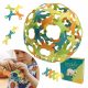  Set da costruzione TicToys Binabo (60 pezzi, 4 colori)