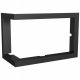 Cornice per rivestimento camino Kratki BLENDA/100/60/ZIBI/L/BS nero