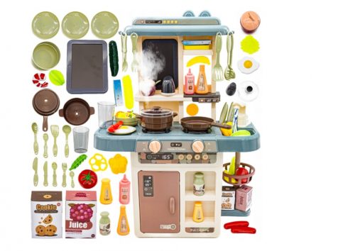  RUBINETTO VAPORE CUCINA PER BAMBINI BRUCIATORI ACCESSORI GRANDE 42 ACCESSORI PLASTICA