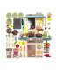  RUBINETTO VAPORE CUCINA PER BAMBINI BRUCIATORI ACCESSORI GRANDE 42 ACCESSORI PLASTICA