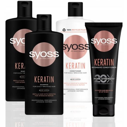  Syoss Keratin Set capelli rigenerante 4 pz.