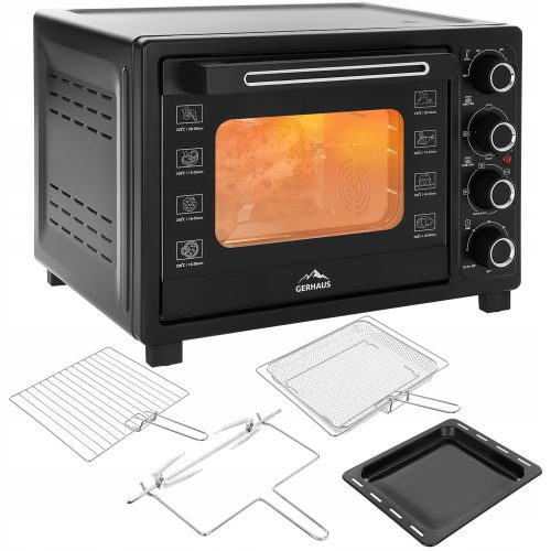  Mini forno Gerhaus GH-PI245 45 l nero