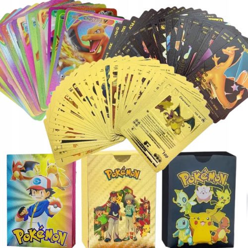  CARTE POKEMON 3in1 ARCOBALENO ORO NERO 165 pezzi