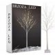  ALBERO DI NATALE DECORATIVO, BETULLA LUMINOSA A LED, 150 cm, LAMPADE BIANCO FREDDO