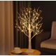 ALBERO DI NATALE DECORATIVO, BETULLA LUMINOSA A LED, 50 cm, LAMPADE BIANCO CALDO