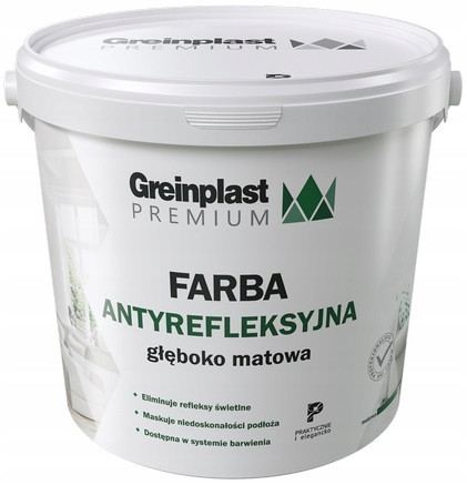 Vernice antiriflesso Greinplast, bianco opaco, 10 l