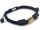  BRACCIALE stringa citrino tormalina lava 16,5 cm nero [B784]