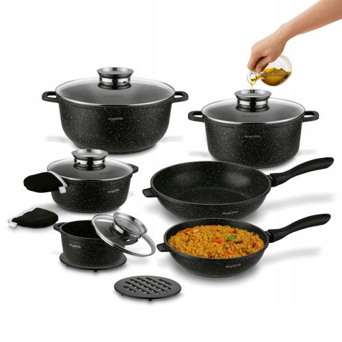 Set di pentole in alluminio Konighoffer Pollo, 12 pz.