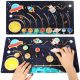  SISTEMA SOLARE IN LEGNO GIOCO CERVELLO PIANETI MONTESSORI